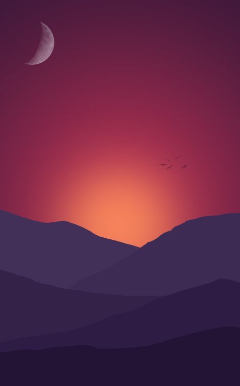 Обои стена, минимализм, планшет, гора, доступный в разрешении 2400x3840