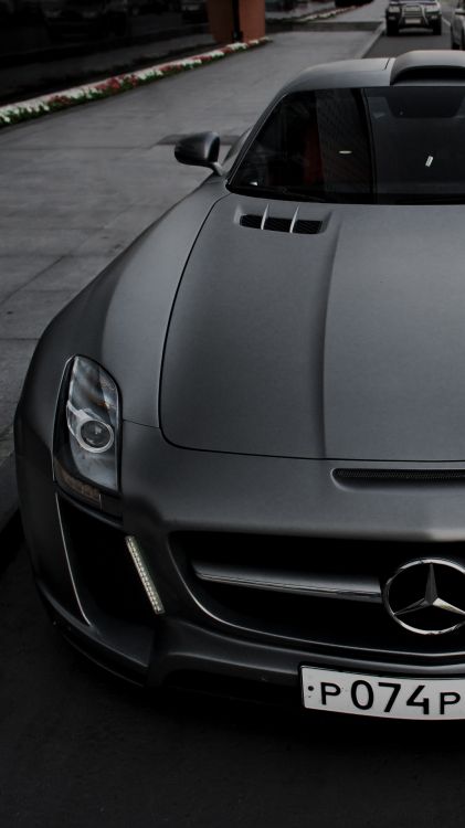 Обои mercedes benz sls amg, mercedes benz, Mercedes-Benz SLR McLaren, легковые автомобили, бампер в разрешении 1080x1920