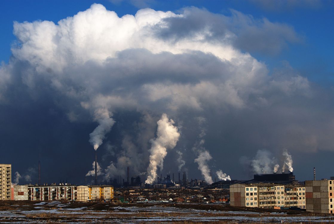 Обои Норильск, город, облако, загрязнение, кучевое облако в разрешении 3321x2226