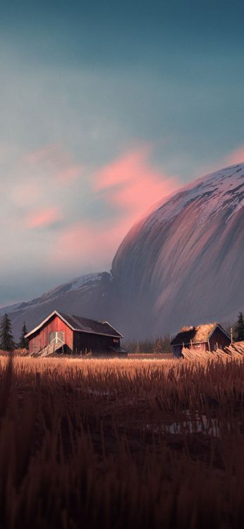 Обои мохито, арт, иллюстрация, облако, атмосфера в разрешении 1080x2340