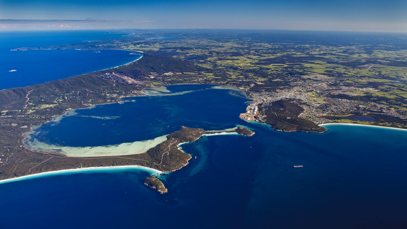 Обои Олбани, Принцесса Королевской Гавани, прибрежные и океанические рельефы, архипелаг, полуостров в разрешении 3543x1993