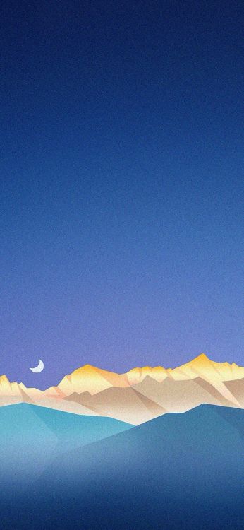 Обои мультфильм, аниме, атмосфера, экорегион, лазурный в разрешении 1125x2436