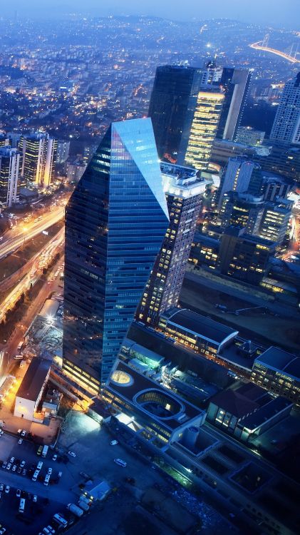 Обои золотой рог, город, мраморное море, путешествие, небоскреб в разрешении 1800x3200