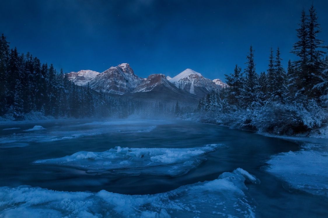 Обои зима, гора, снег, природа, горный рельеф в разрешении 3600x2400