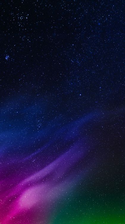 Обои атмосфера, пурпур, природный ландшафт, астрономический объект, звезда в разрешении 4320x7680