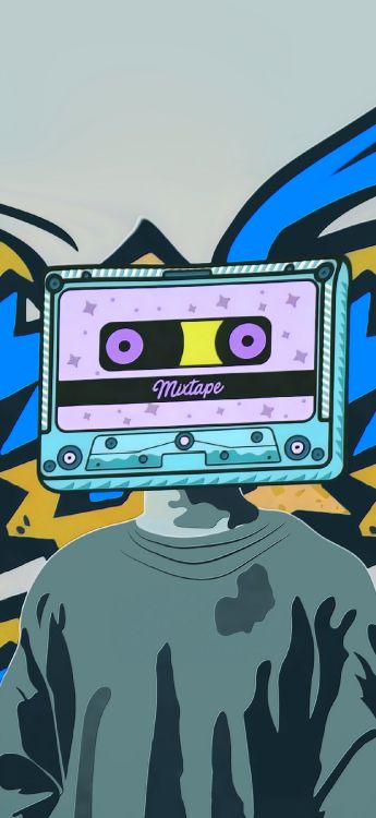 Обои мультфильм, иллюстрация, рисование, орган, рукав в разрешении 1179x2556