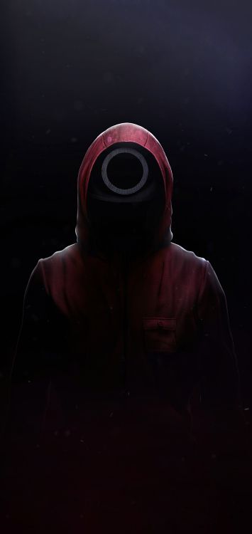 Обои игра в кальмара, нетфликс, рукав, головной убор, астрономический объект в разрешении 1080x2280