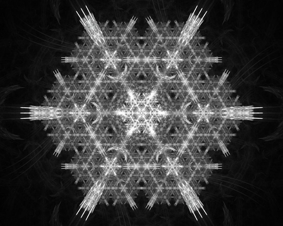 Обои освещение, темнота, узор, свет, Снежинка в разрешении 4096x3276