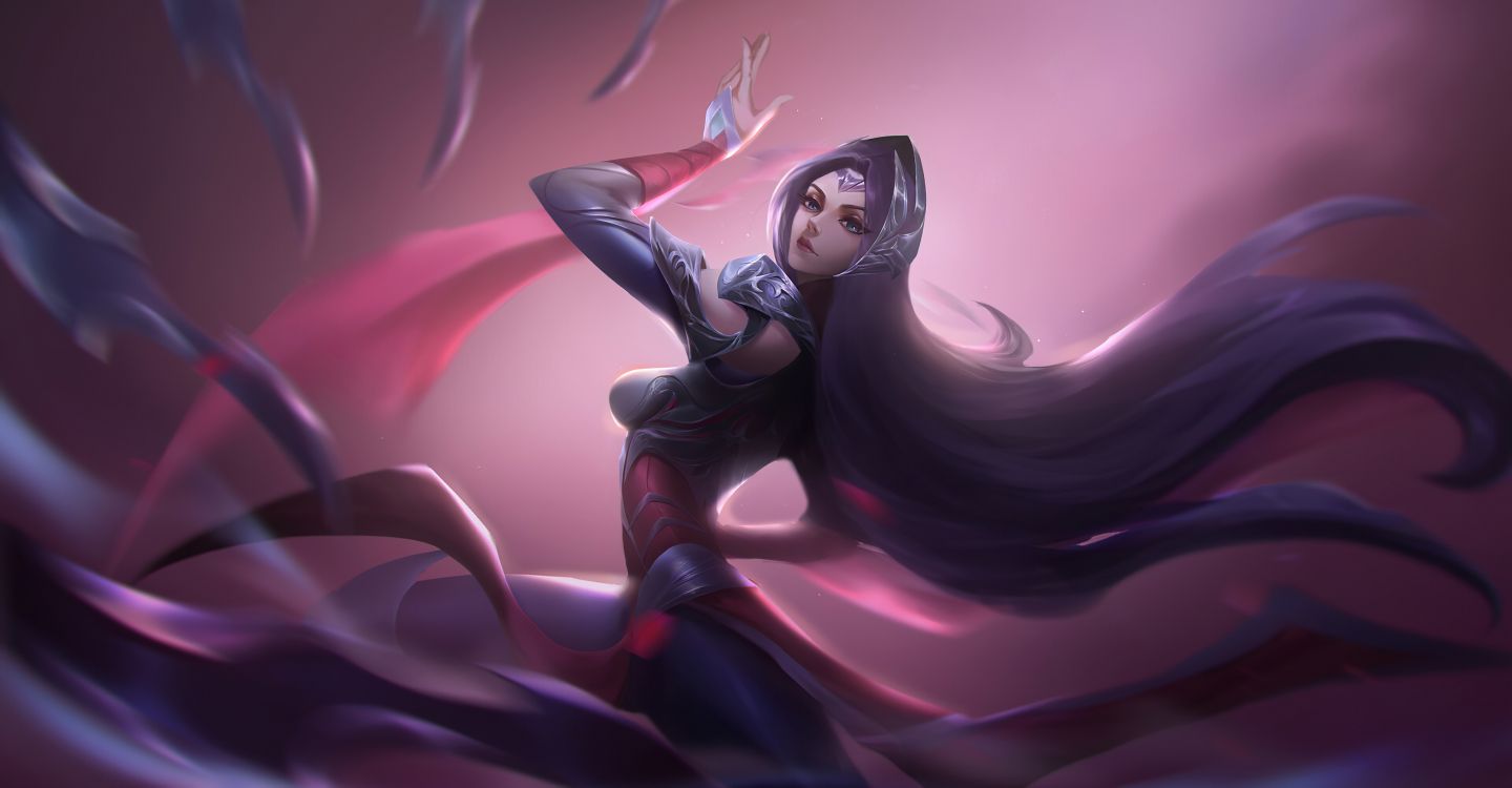 Обои пурпур, Фиолетовый, иллюстрация, демон, арт в разрешении 3840x2000