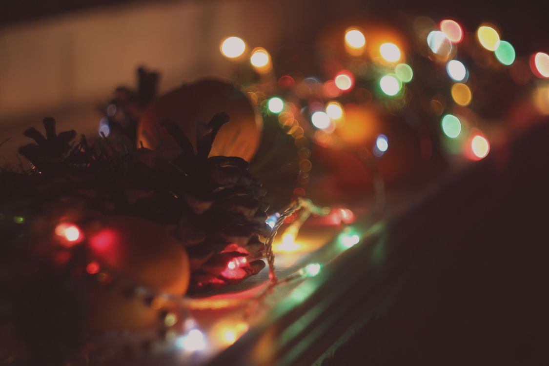 Обои Рождественские огни, свет, освещение, ночь, темнота в разрешении 5184x3456