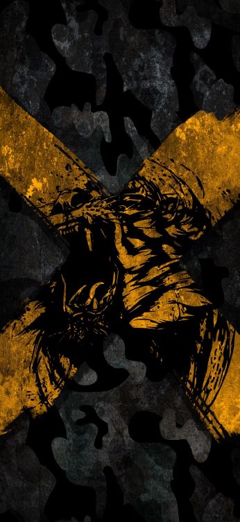 Обои рок, желтый, арт, визуальное искусство, живопись в разрешении 1080x2340