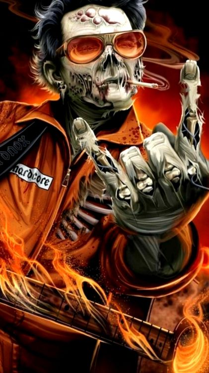 Обои рок, тяжелый рок, фикция, вымышленный персонаж, аниме в разрешении 1080x1920