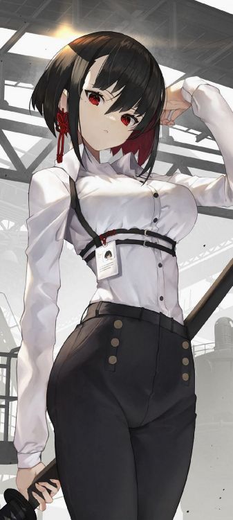 Обои мультик, аниме арт, аниме стиль, рукав, мультфильм в разрешении 1080x2400