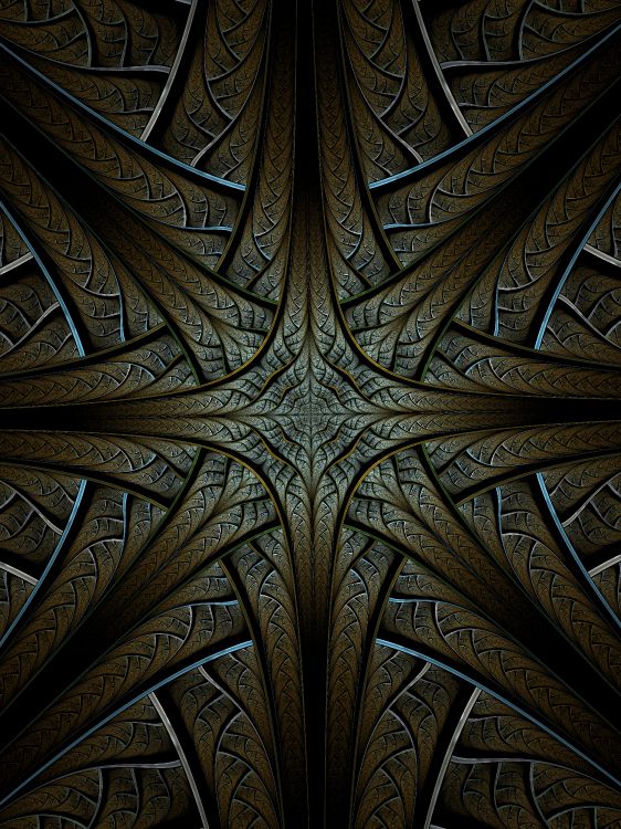 Обои фрактал, фрактальное искусство, абстракция, узор, резьба по камню в разрешении 6000x8000