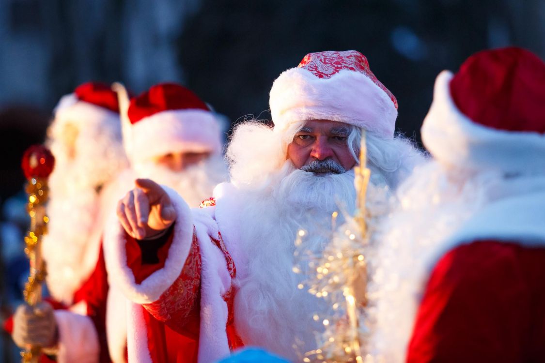 Обои Санта-Клаус, Дед Мороз, Рождественские украшения, волосы на лице, традиция в разрешении 2048x1365