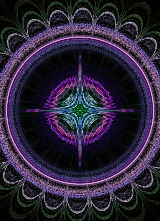 Обои фрактальное искусство, фрактал, симметрия, пурпур, психоделическое искусство в разрешении 1450x2000