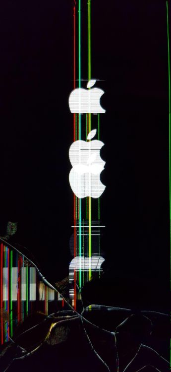 Обои apple, iPhone, яблоко, андроид, красочность в разрешении 1436x3113
