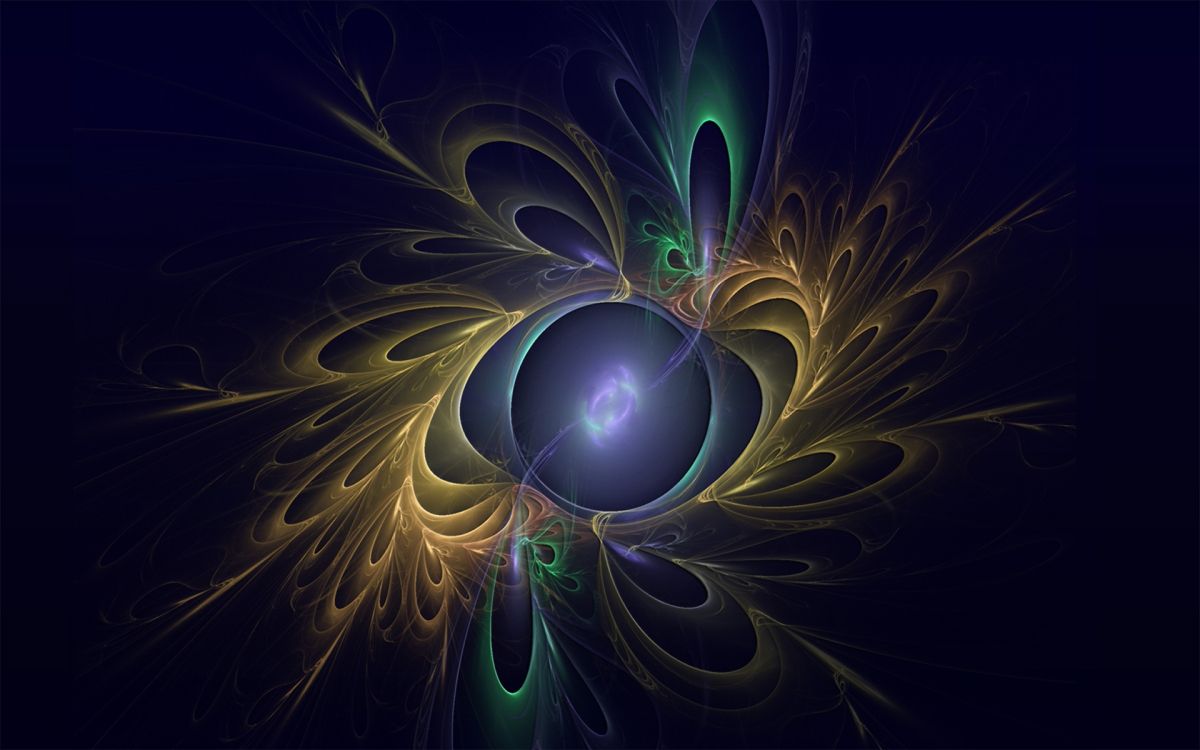 Обои фрактальное искусство, специальные эффекты, спецэффекты, круг, мрак в разрешении 1920x1200