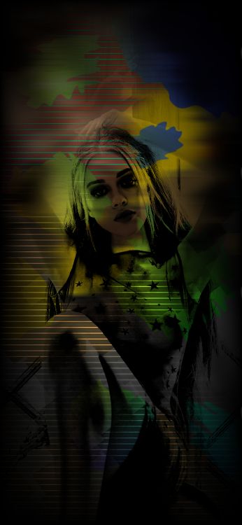 Обои темнота, бровь, Люди в природе, ресничка, арт в разрешении 1080x2340