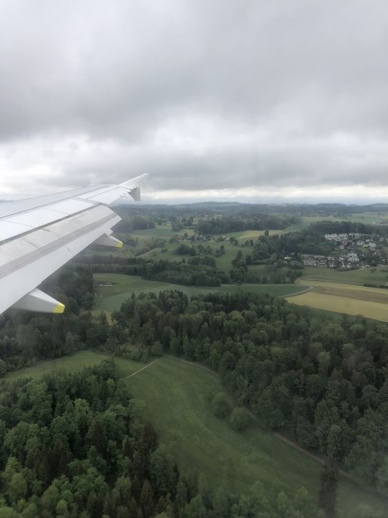 Обои полет, самолет, авиация, с высоты птичьего полета, физика в разрешении 1536x2048