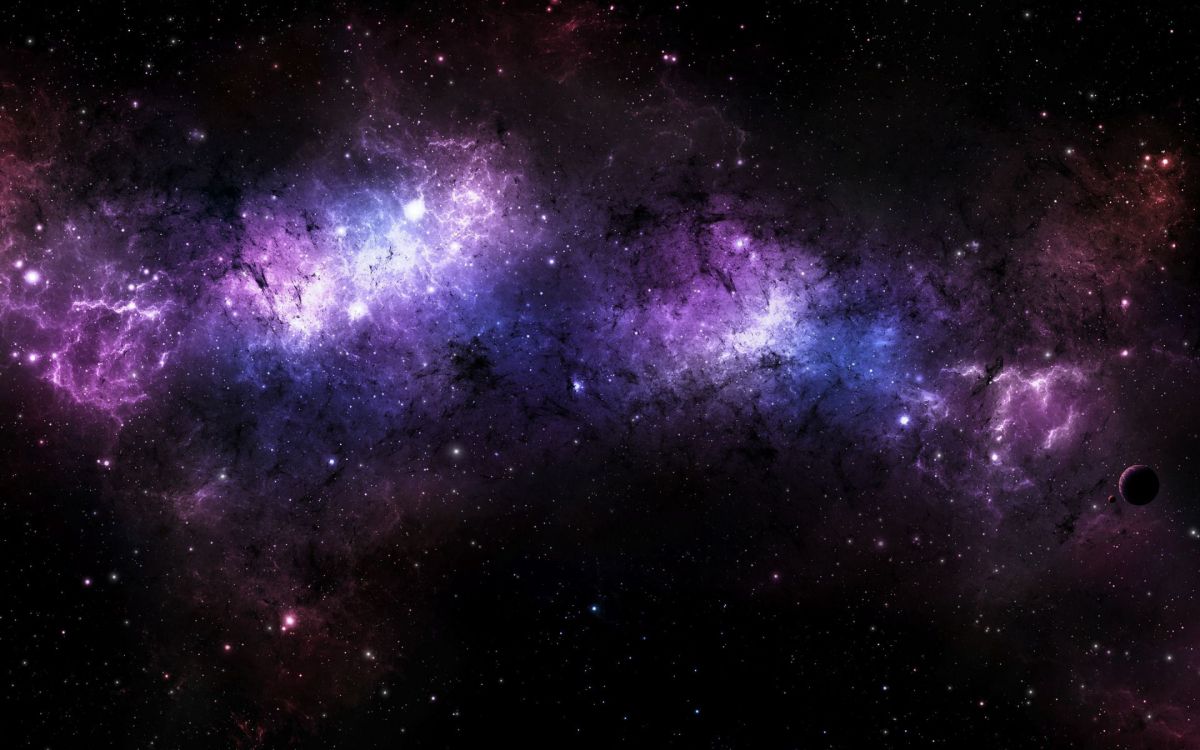 Обои космос, космическое пространство, пурпур, туманность, атмосфера в разрешении 2880x1800