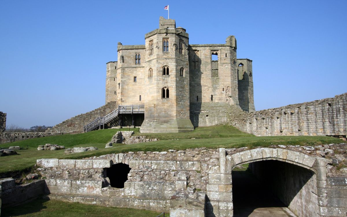 Обои Замок Вакворт, замок, фортификация, здание, средневековая архитектура в разрешении 3200x2000