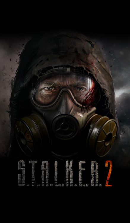Обои Stalker, противогаз, шлем, темнота, постер в разрешении 1264x2160
