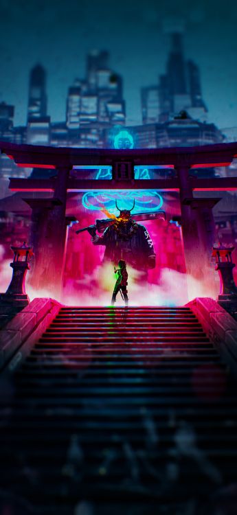 Обои здание, пурпур, мир, развлечение, розовый в разрешении 1179x2556