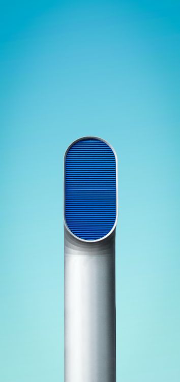 Обои геометрия, математика, синий, цилиндр, газ в разрешении 1514x3200