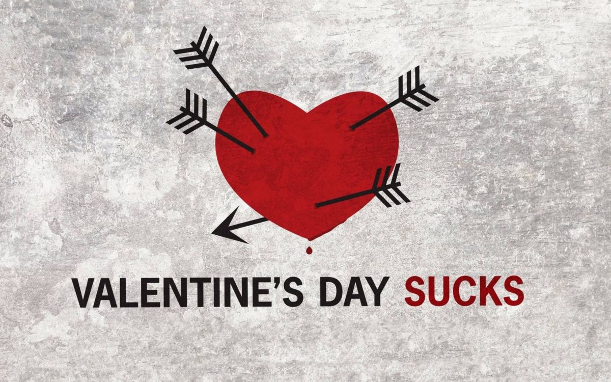 Обои День Святого Валентина, сердце, любовь, текст, лого в разрешении 2560x1600