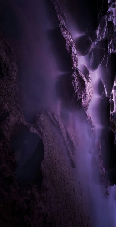 Обои атмосфера, пурпур, молния, облако, темнота в разрешении 3687x7184