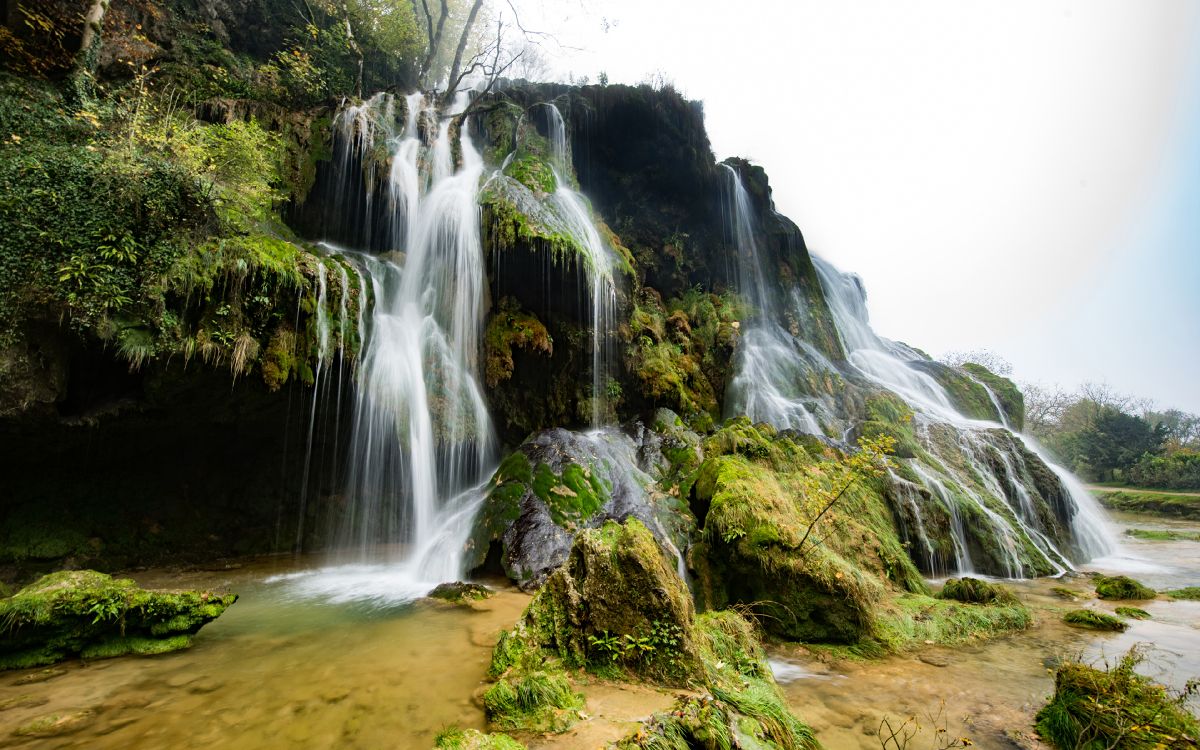 Обои Каскад де-ТЮФ, водопад, природа, гидроресурсы, водоем в разрешении 3840x2400