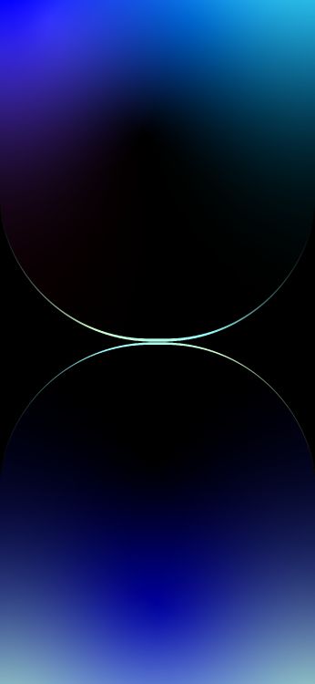 Обои атмосфера, синий, электрик, симметрия, узор в разрешении 2340x5064