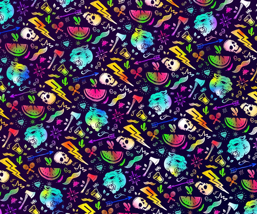 Обои узор, арт, живопись, круг, электрик в разрешении 3600x3000