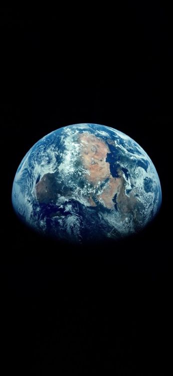 Обои земля, Аполлон 11, планета, мир, шар в разрешении 1080x2340