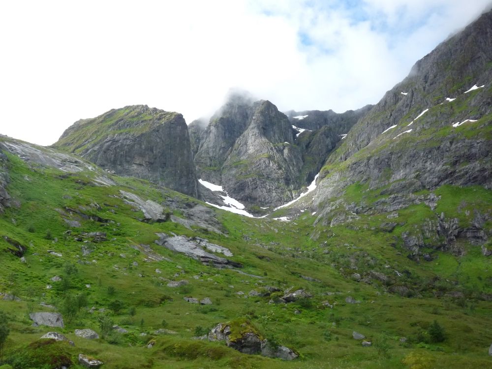 Обои нагорье, Лофотен, фьорд, горный рельеф, гора в разрешении 3072x2304