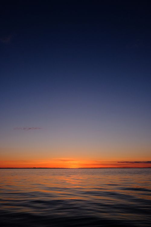 Обои закат цитаты, море, закат, горизонт, послесвечение в разрешении 4000x6000