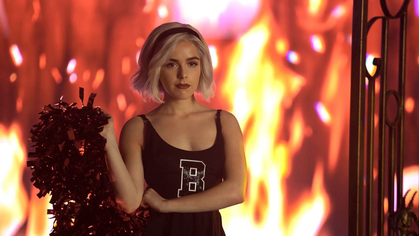 Обои Леденящие душу приключения Сабрина, Кирнан Шипка, Сабрина Спеллман, нетфликс, полу-ведьма в разрешении 3600x2025