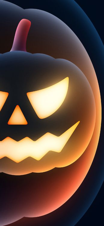 Обои Helloween, Оранжевый цвет, желтый, Янтарь, продукция в разрешении 1284x2778