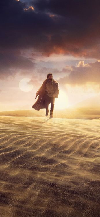 Обои дата выхода сериала оби Ван Кеноби, Юэн МакГрегор, Оби-Ван Кеноби, Дарт Вейдер, Disney в разрешении 1284x2778