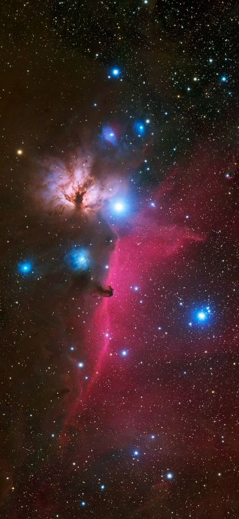 Обои туманность, космическое пространство, астрономический объект, Астрономия, атмосфера в разрешении 1080x2340