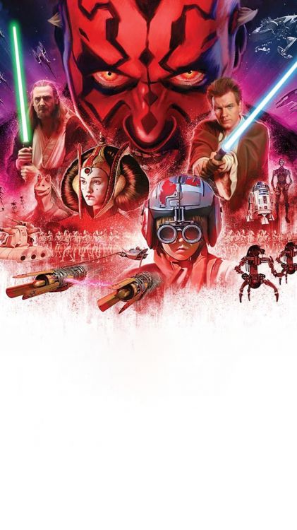 Обои звездные войны, Иэн МакДиармид, Дарт Маул, Дарт Вейдер, Энтони Дэниелс в разрешении 1080x1920