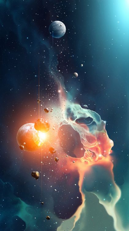 Обои космическое пространство, земля, Астрономия, космос, атмосфера в разрешении 1440x2560