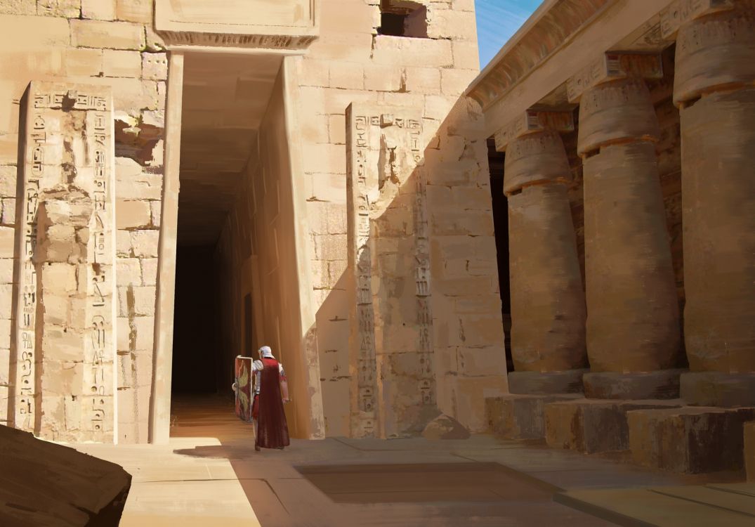 Обои историческое место, древняя история, столбец, погребальный храм, история в разрешении 1920x1339