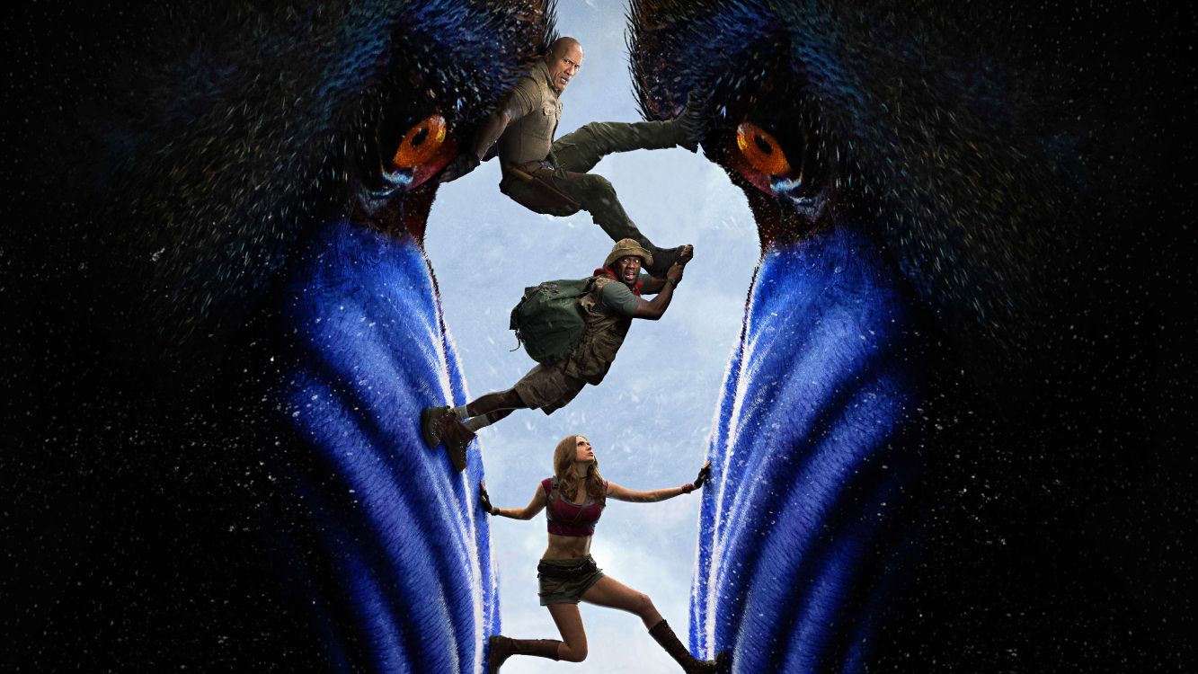 Обои Дуэйн Джонсон, Джуманджи следующий уровень, мир, лазурный, человек в разрешении 6072x3416