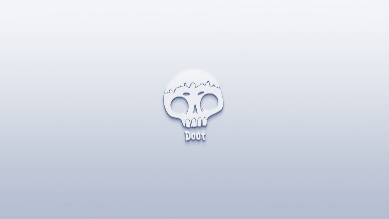 Обои кость, лого, череп, серебро, графика в разрешении 3840x2160