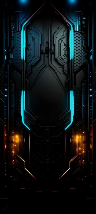 Обои темнота, дизайн интерьера, Tecno, графика, дизайн в разрешении 1080x2400