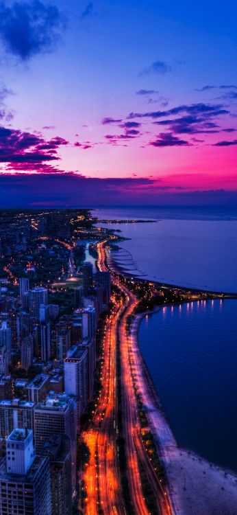 Обои вода, облако, здание, атмосфера, небоскреб в разрешении 1080x2340