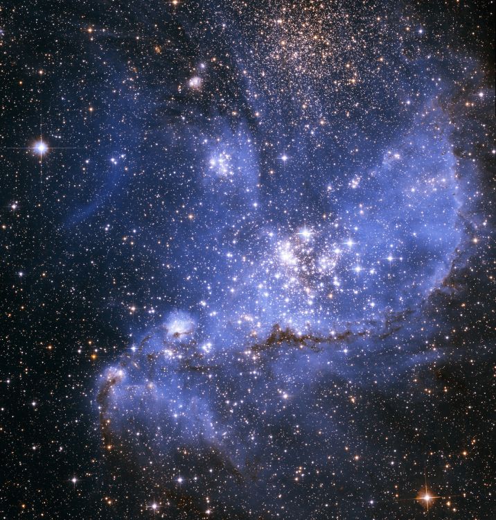 Обои туманность, звездообразование, космический телескоп Хаббл, звезда, Галактика в разрешении 2714x2840