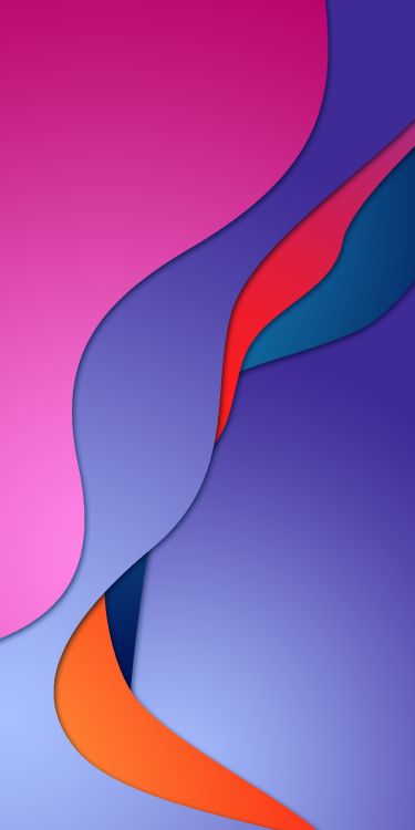 Обои Оранжевый цвет, дизайн, математика, жест, Фиолетовый в разрешении 1750x3500